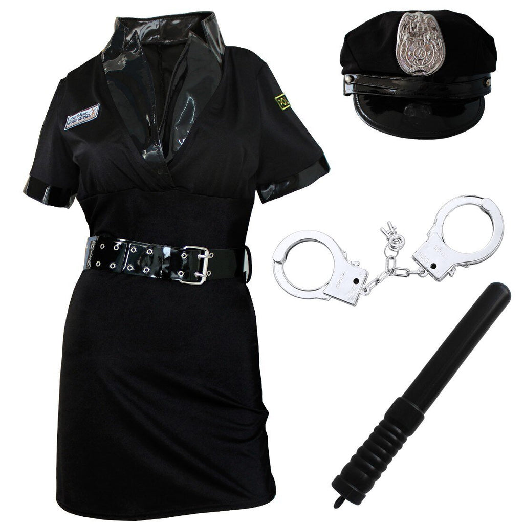 Sexy Bossy Police Disguise BDSM, Bondage and Sex Battered