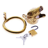 Golden Snake Chastity Cage