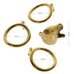 Golden Snake Chastity Cage