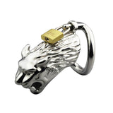 Steel Lion Chastity Cage