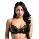 Push Up Vinyl Bra