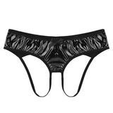 Imitation Leather Panties